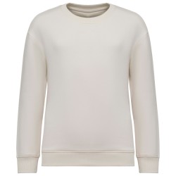 Sweat-shirt écoresponsable à col rond oversize enfant