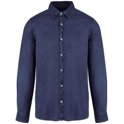 Chemise écoresponsable délavée homme