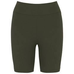 Short écoresponsable côtelé femme