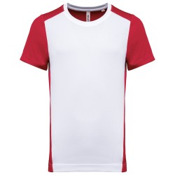 T-shirt de sport écoresponsable bicolore homme