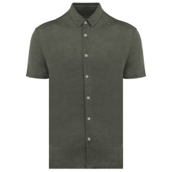 Chemise à manches courtes en lin homme