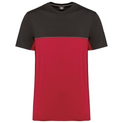 T-shirt bicolore écoresponsable manches courtes unisexe