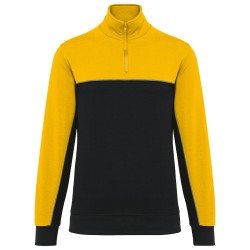 Sweat-shirt écoresponsable col zippé unisexe