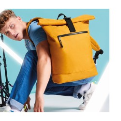 RECYCLED ROLL-TOP BACKPACK