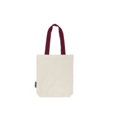 TWILL BAG WITH CONTRAST HANDLES