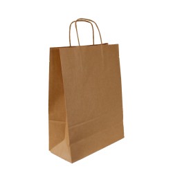 Sac papier kraft anses torsadées