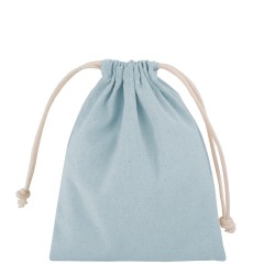 Petit pochon 2 cordons en coton recyclé 150 g