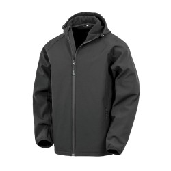 Veste softshell recyclée 3 couches à capuche homme