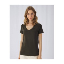 T-shirt Organic Inspire col V Femme