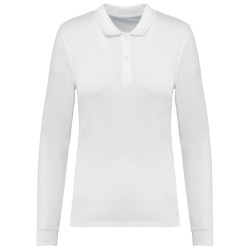 Polo piqué manches longues Bio180 femme