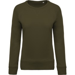 Sweat-shirt Bio col rond manches raglan femme